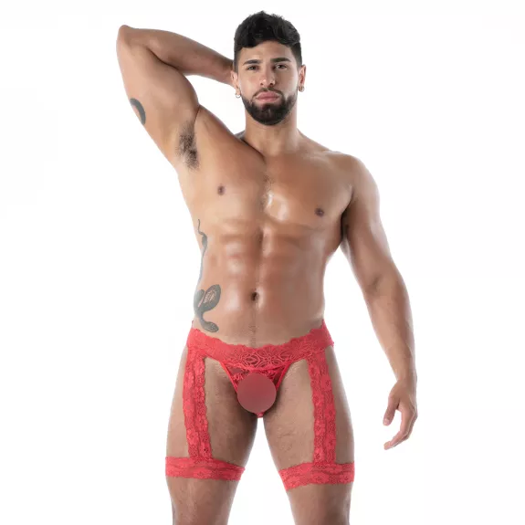 Fluid Lace Jock Chaps Red