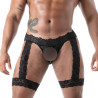 The new fluid lace jock chaps black for men