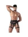 The new fluid lace garter strap black