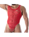 body string en dentelle rouge zoom produit