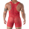 The fluid lace pocket open wrestling body from back