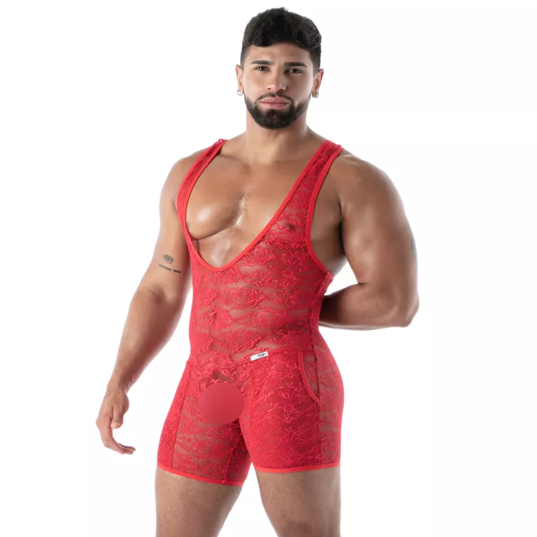 The new fluid lace pocket open wrestling body for men