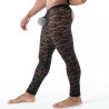 Men with a fluid lace open legging black