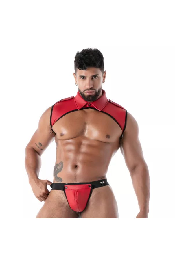 Neoprene Collar Shirt Harness Red
