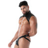 Jockbox en neoprene noir de profil