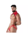 Jockbox en Néoprène Rouge de profil