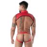Jockbox en Néoprène Rouge de dos