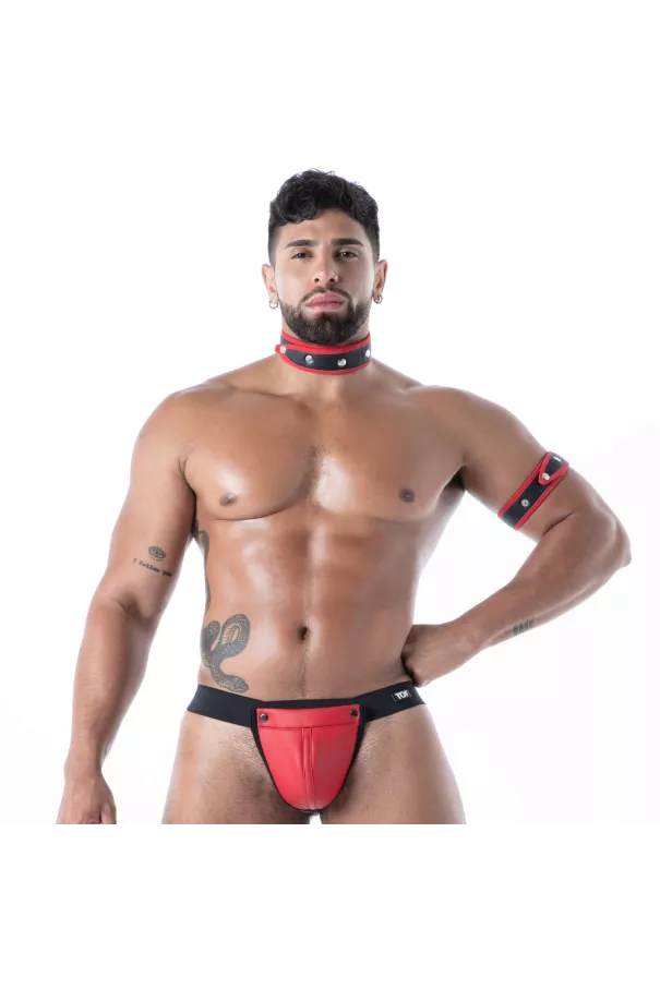  Neoprene Collar Black/Red