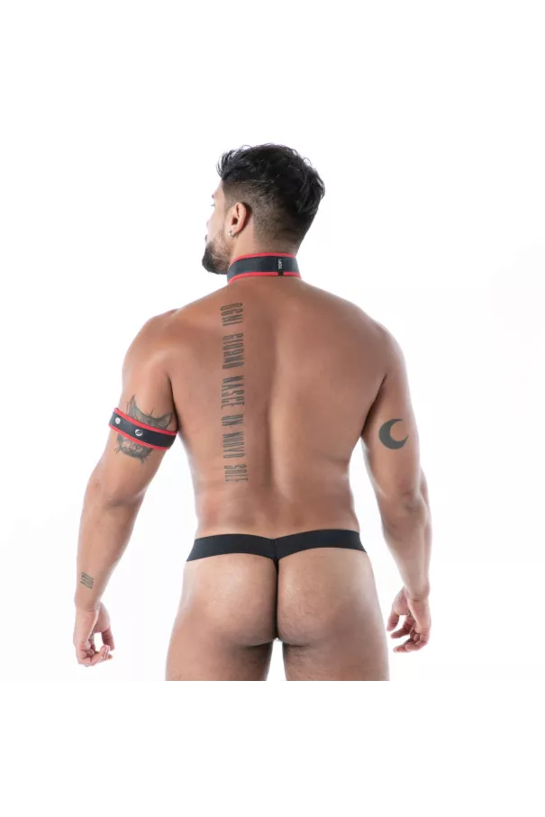  Neoprene Collar Black/Red
