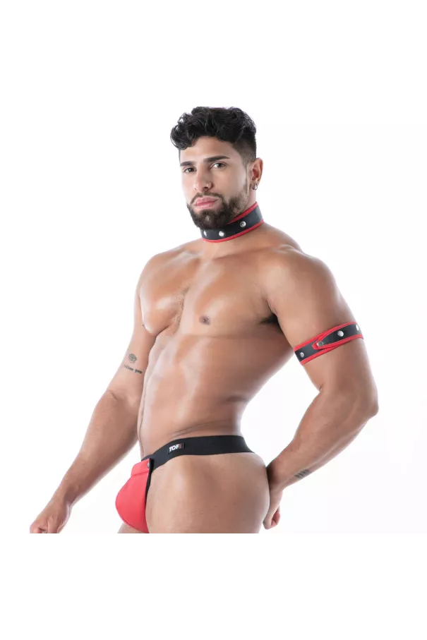  Neoprene Collar Black/Red