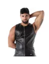 Kinky Zipped Tank Top Black