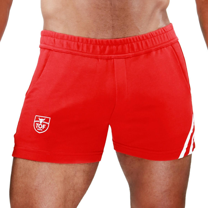 Red/White Paris Short