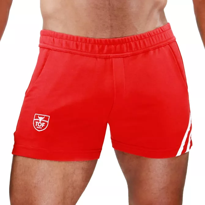Red/White Paris Short
