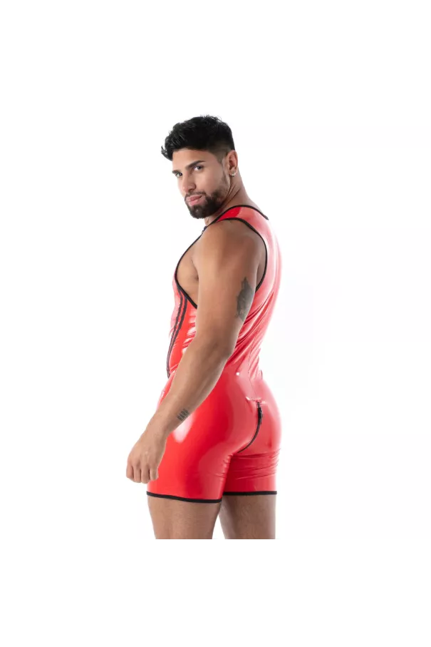 Body Zip en Latex Rouge