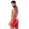 Latex Full Zip Body from back