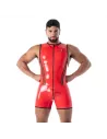 Body Zip Intégral en Latex seconde peau Rouge