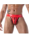 Jock Zippé en Latex Seconde Peau Rouge