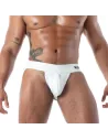 Zipped Jock Latex Second Skin White
