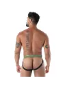 Jock Zippé en Latex Seconde Peau Kaki