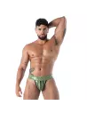 Jock Zippé en Latex Seconde Peau Kaki