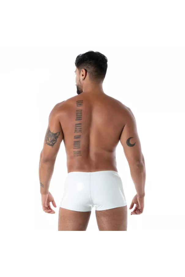 Boxer Latex Seconde Peau Blanc | Sexy Men’s Underwear | TOF Paris