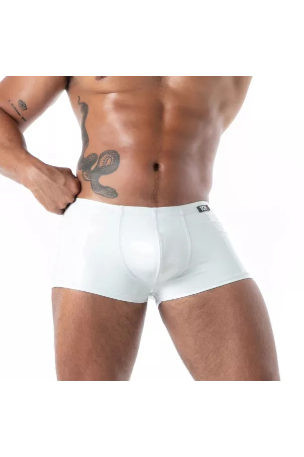 Boxer Latex Seconde Peau Blanc | Sexy Men’s Underwear | TOF Paris