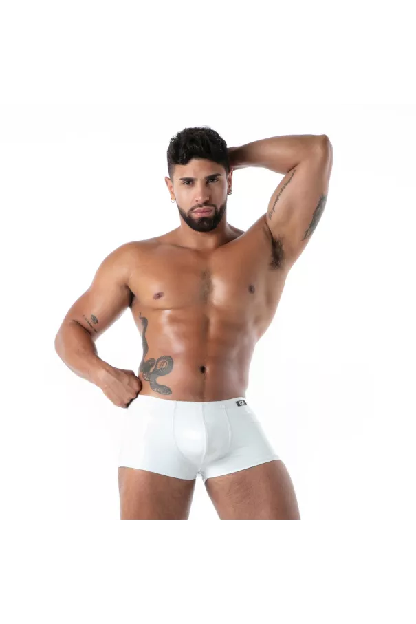 Boxer Latex Seconde Peau Blanc | Sexy Men’s Underwear | TOF Paris