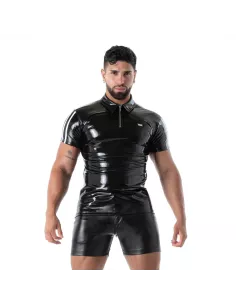 Latex Polo Second Skin Black