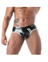 Slip Ouvert en Latex Seconde Peau Noir