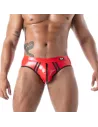 Bottomless Brief Latex Second Skin Red