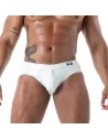 Slip Ouvert en Latex Seconde Peau Blanc