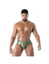 Bottomless Briefs Latex Second Skin Khaki