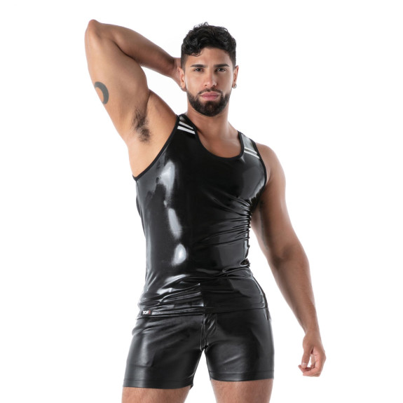 Débardeur Latex Seconde Peau Noir