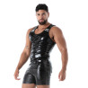 Débardeur Latex Seconde Peau Noir | Vêtement Fetish Haut de Gamme | TOF Paris