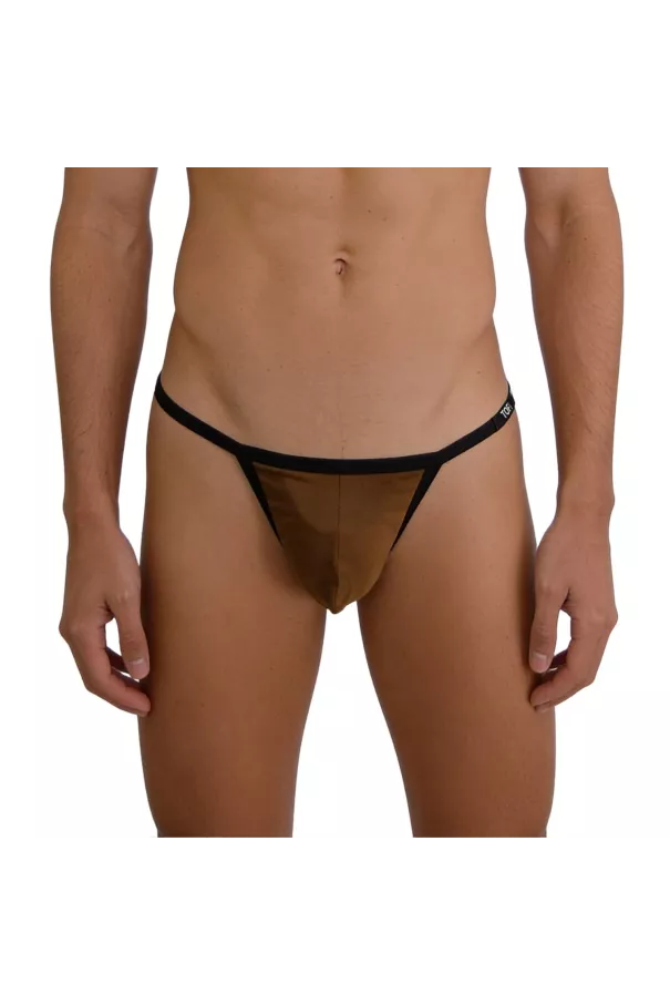 mini string mood marron zoomer de face