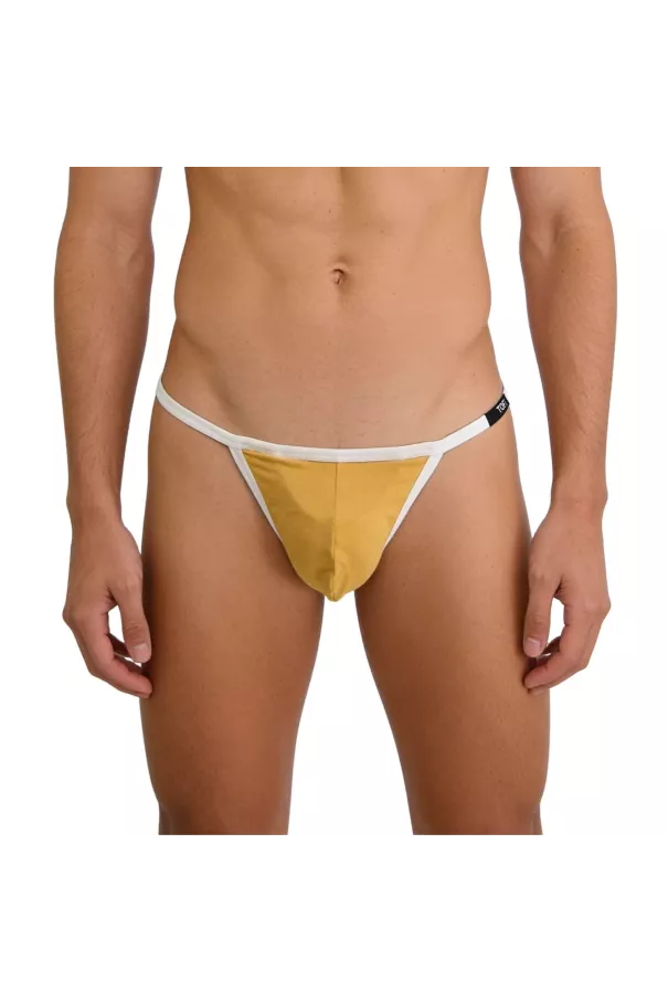 mini string mood jaune zoomer de face