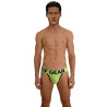Jockstrap mood lime green from front