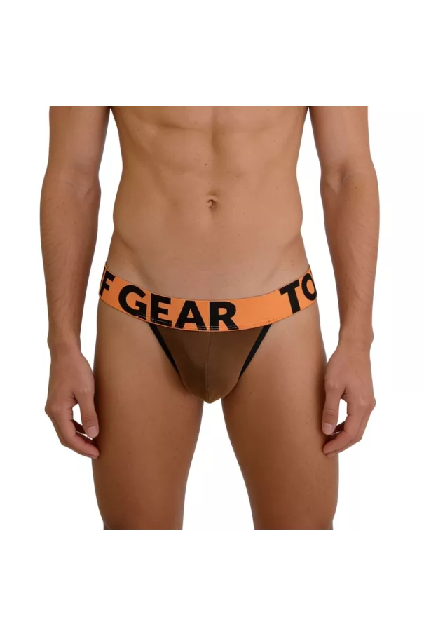 Jockstrap mood marron zoomer de face