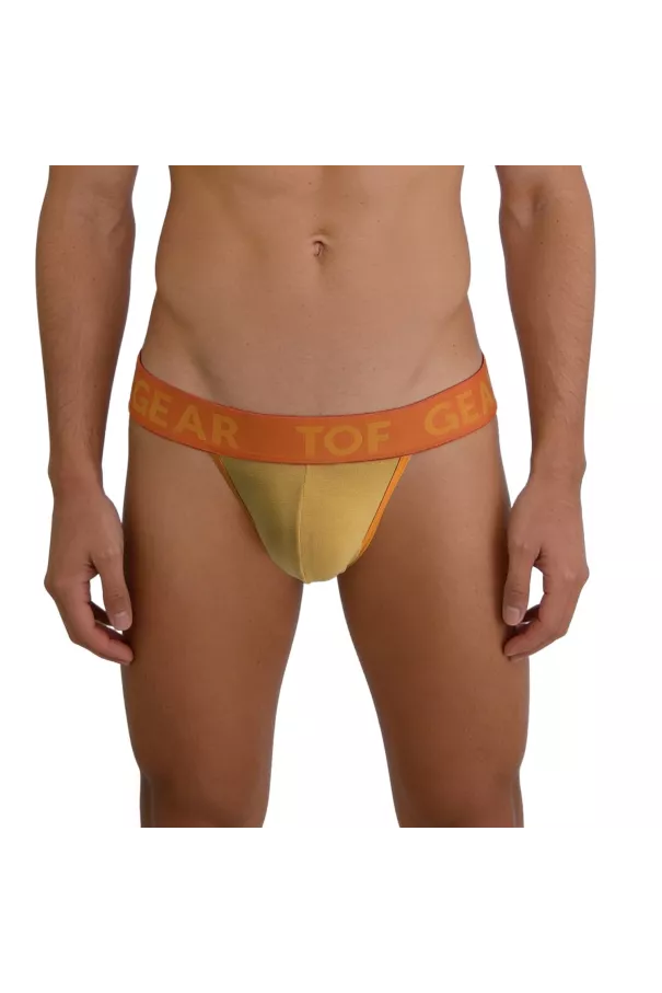 Jockstrap mood jaune zoomer de face