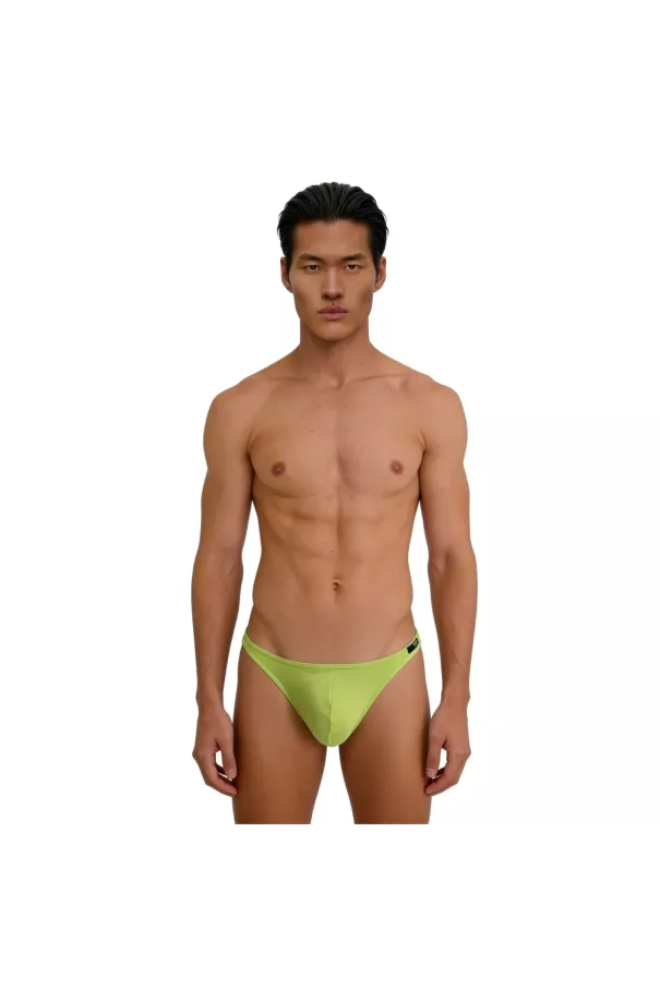 G thong mood lime green from front