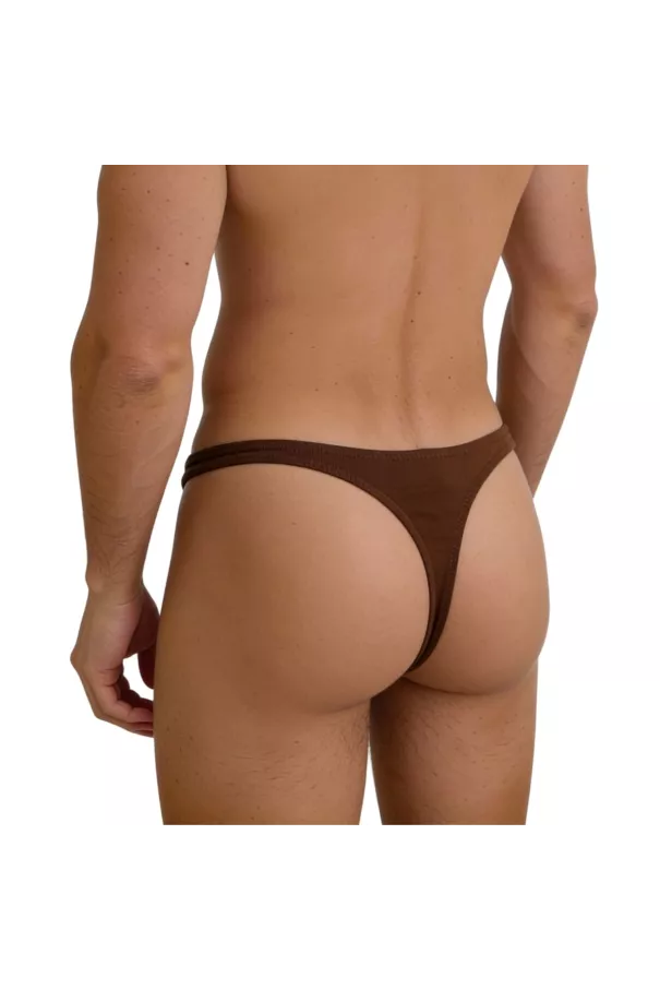 G thong mood brown zoom from back
