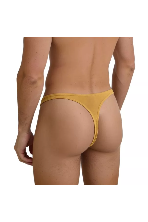 G thong mood yellow zoom from back