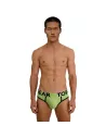 Brief mood lime green from front