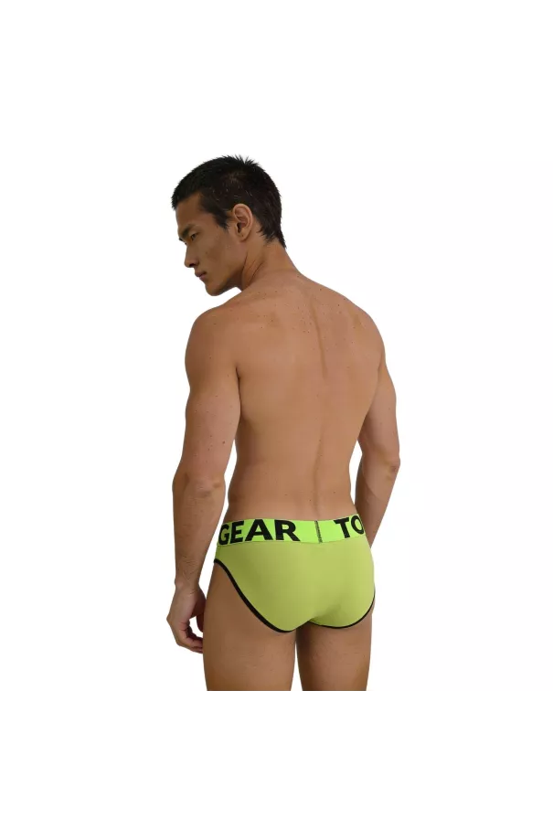Brief mood lime green from back