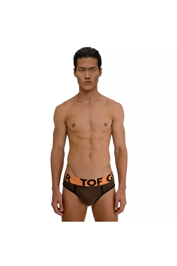 Slip mood marron de face