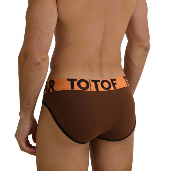 Slip mood marron zoomer de dos