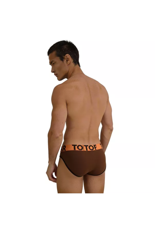 Slip mood marron de dos