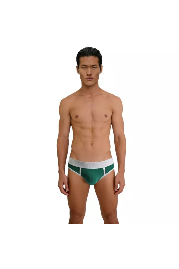 Brief mood green from front