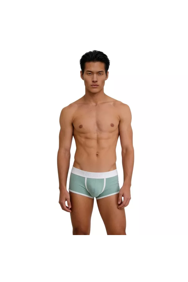 Boxer mood menthe glacée de face