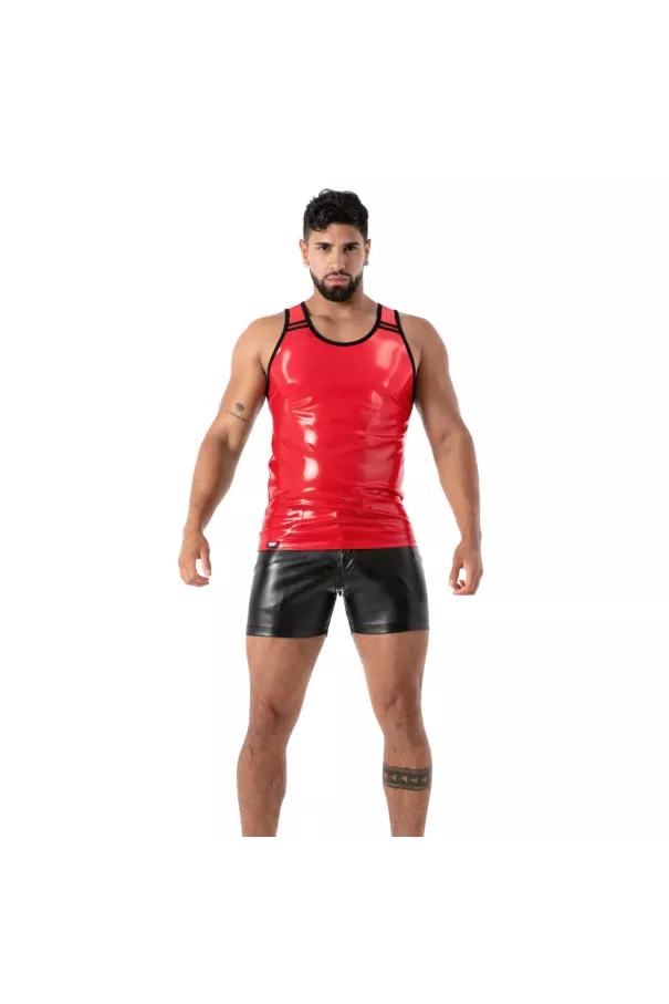 Débardeur Latex Seconde Peau Rouge